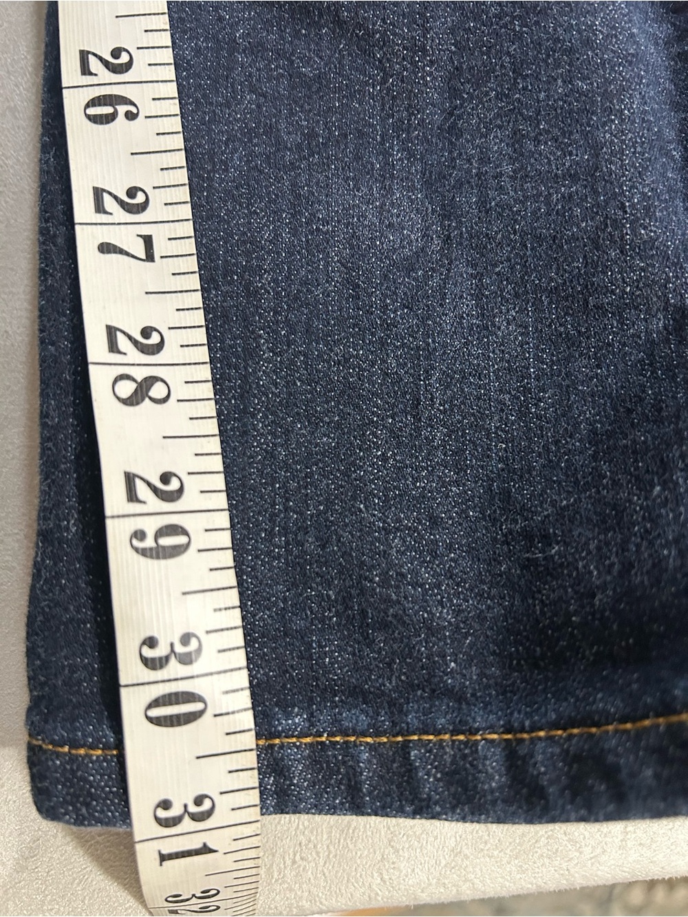 DU/ER Fireside Denim Slim Straight Fleece-Lined Jeans 29×32 Dark Wash - Picture 12 of 14